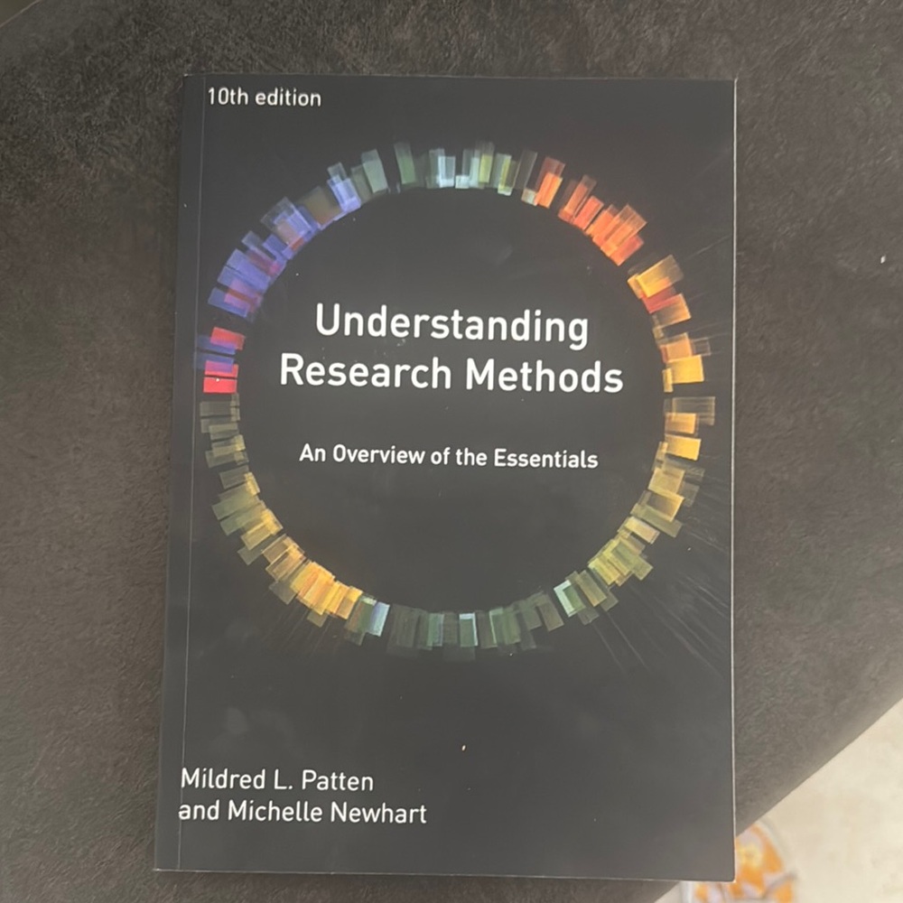Understanding Research Methods Book